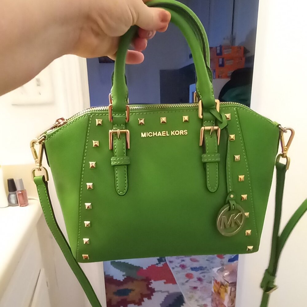 Michael Kors Lime Green Satchel  Crossbody